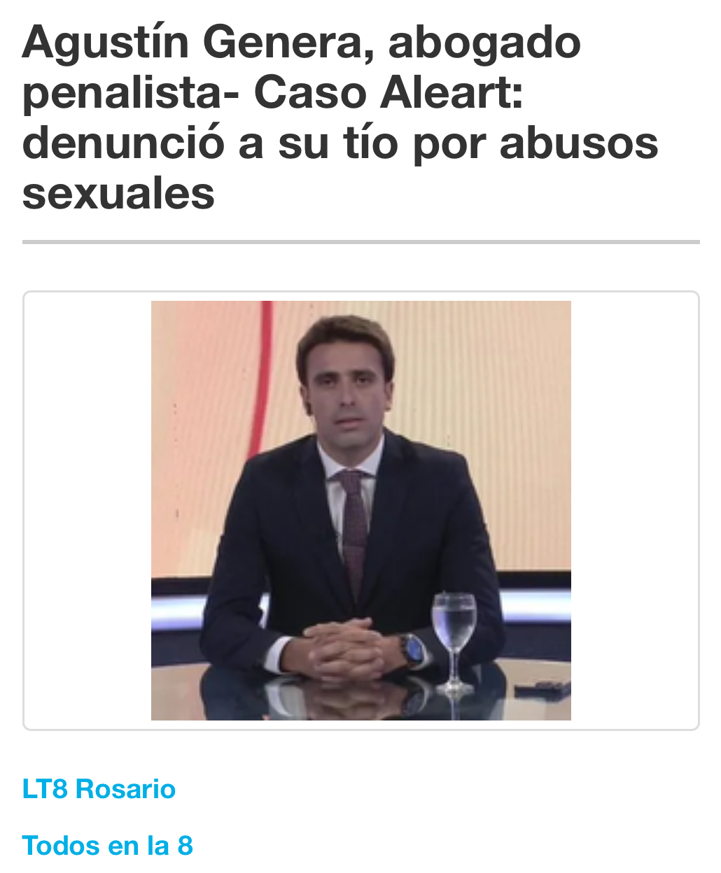 Entrevista radial: Agustín Genera – Prescripción en los delitos sexuales